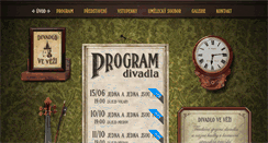 Desktop Screenshot of divadlovevezi.cz